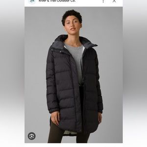 Prana puffer coat, size L